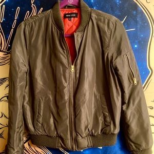 Green bomber jacket